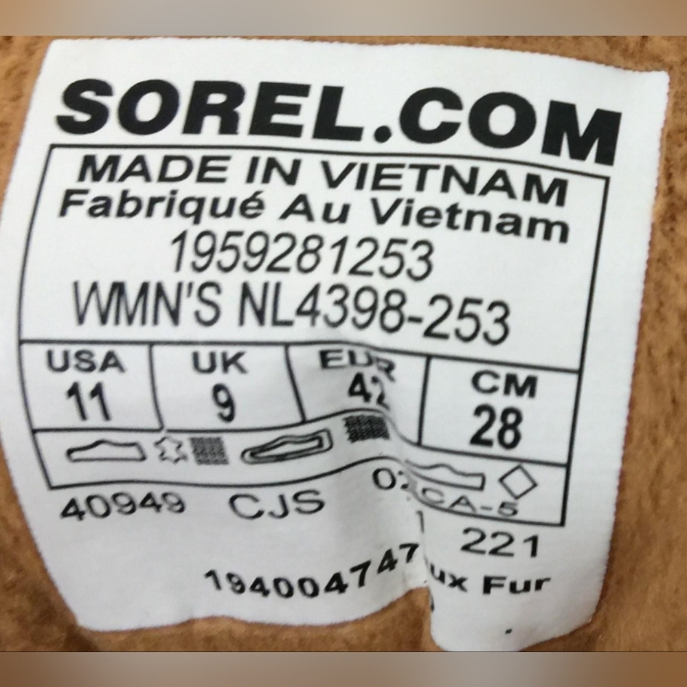 Sorel Kinetic Rngd Caribou Sneakers Wmn's Size 11 MSRP $150 - Picture 10 of 10